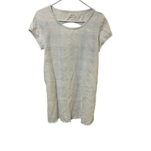 Bella‎ Dahl Women's Medium Dress Blue Linen Blend